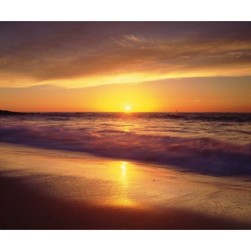 CA, La Jolla Shores Beach at sunset